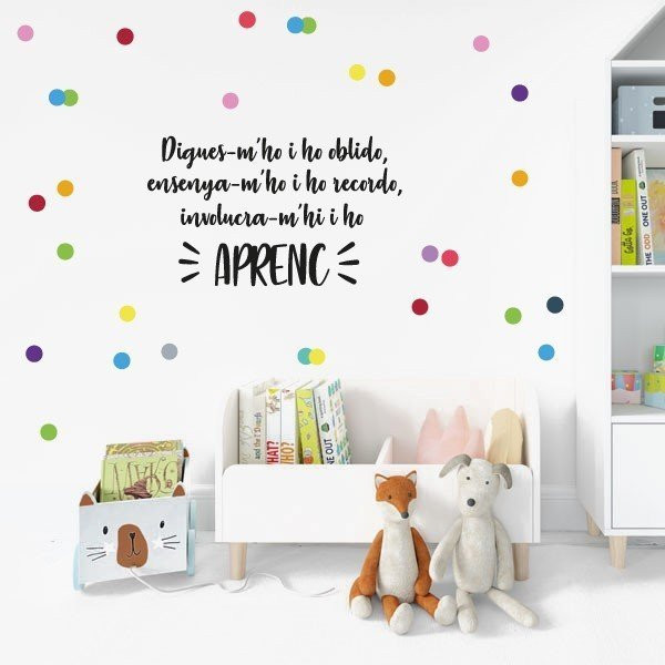 Choisissez la langue! Stickers éducatifs pour écoles - Dis-moi et j'oublie, apprends-moi et je me souviens...