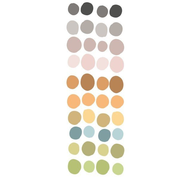 Confeti irregular. Nature - Vinilo decorativo con topos