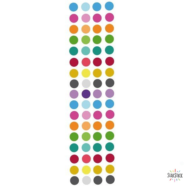 Mini confeti de colores - Vinilos decorativos con mini lunares de colores