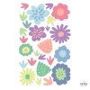 Vinilo decorativo con flores en tonos lila - Vinilos decorativos de pared