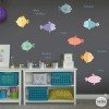 Vinilos infantiles decorativos - Peces de colorines - vinilos bebé