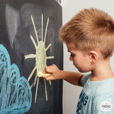 Chalkboard sticker - Little house with hearts
