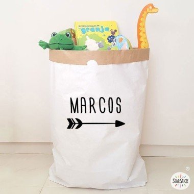 Paper organizer bag - Name with date