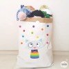 Paper organizer bag - Cat with colored confetti