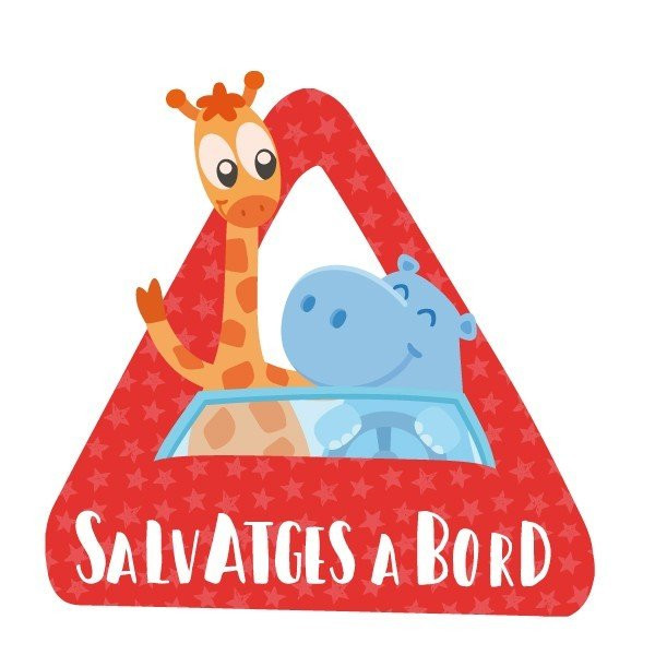 Salvatges a bord - Vinils per a cotxe