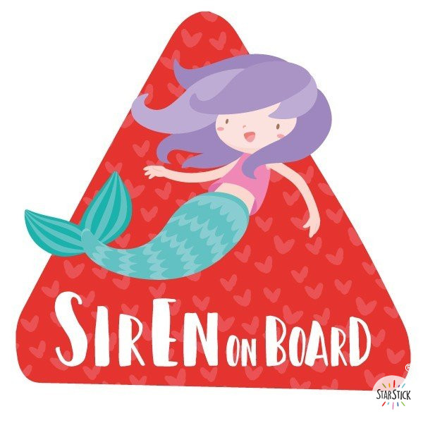 Sirène à bord - Triangle voiture bébé à bord