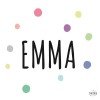 Nombre con confeti - Vinilo personalizable - Nombre para puertas