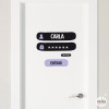 Nom i contrasenya - Vinil personalitzable - Nom per a portes
