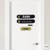 Nom i contrasenya - Vinil personalitzable - Nom per a portes