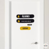 Nom i contrasenya - Vinil personalitzable - Nom per a portes