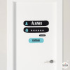 Nom i contrasenya - Vinil personalitzable - Nom per a portes