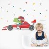 Vinils infantils - Cotxe de carreres amb cocodril