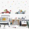 Children's vinyl - Racing car with rhinoceros