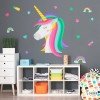 Vinilos para niña – Súper unicornio con arcoíris