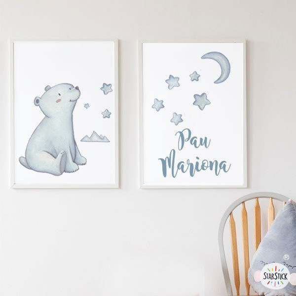 Pack of 2 decorative sheets - Polar Bear