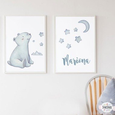 Pack of 2 decorative sheets - Polar Bear