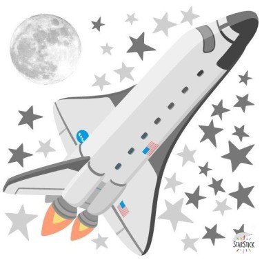 Space shuttle - Children's decorative vinyl
