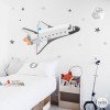Vinilo infantil niños Transbordador espacial - Vinilos infantiles decorativos