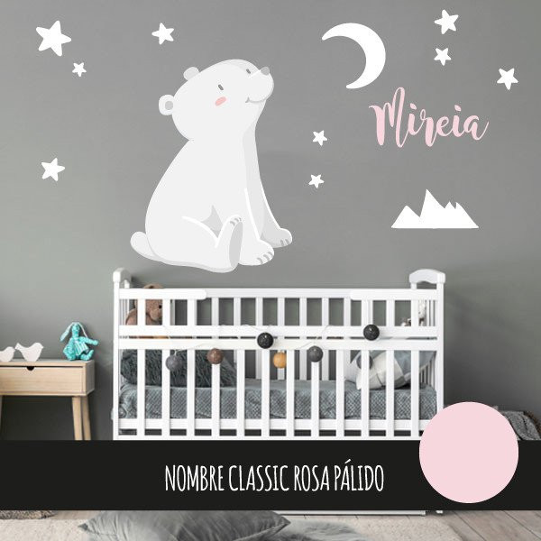 Vinilos decorativos para bebé – Oso polar