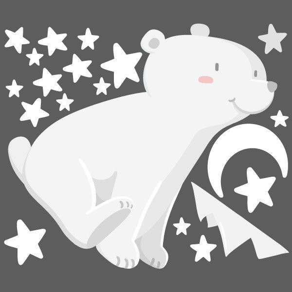 Vinilos decorativos para bebé – Oso polar