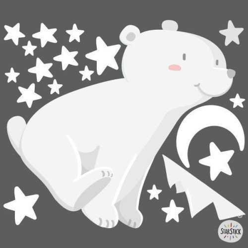 Stickers Pour Bebe Ours Blanc