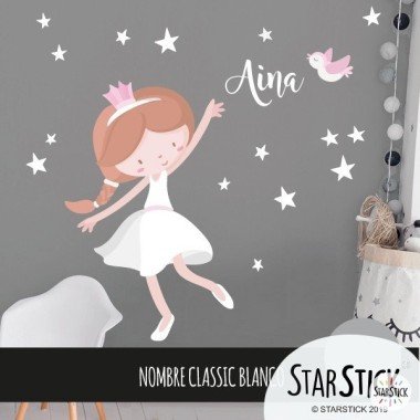 Stickers muraux fille - Princesse fille - Décoration chambre d'enfant