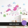 Vinilos para niñas de unicornio. Vinilos infantiles para niñas. Vinilos decorativos  de unicornios infantiles niña