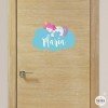 Unicorn sleeping in the clouds - Decorate doors or furniture with personalized stickers