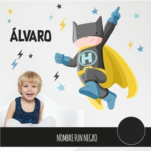 Vinilo para niños Superhéroe batboy – Vinilos decorativos niño