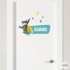 Superheroi batboy - Nom per a portes. Adhesius decoratius personalitzats amb nom
