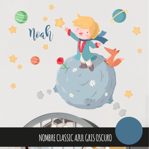 Vinilo infantil bebé - Pequeño príncipe niño. Vinilos infantiles spara niños decorativos