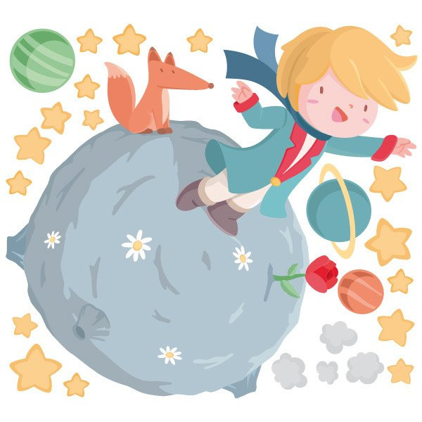 Sticker enfant pour un nadon - Petit príncep - décoration enfant