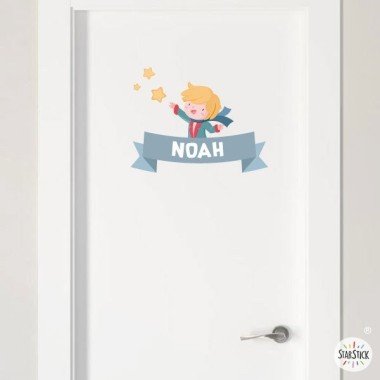 Stickers muraux avec prénoms pour décorer la chambre des enfants - Petit prince