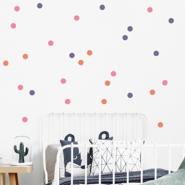 Stickers confettis 3 Couleurs au choix - Stickers décoratifs