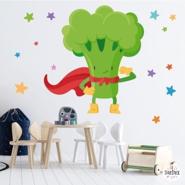 Super broccoli - Decorate your school dining room in an original and fun way