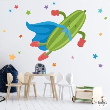 Super zucchini - Wall stickers for colleges and schools