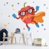 Super poivre - Stickers décoratifs pour décorer les cantines scolaires
