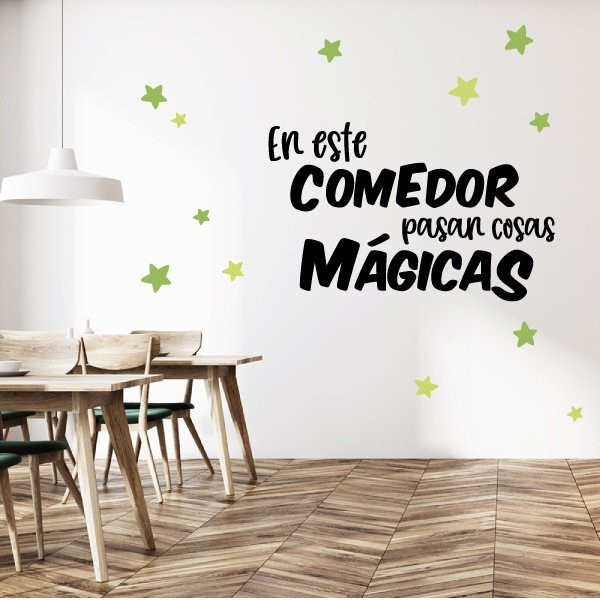 En aquest menjador passen coses màgiques – Vinils per decorar menjadors escolars