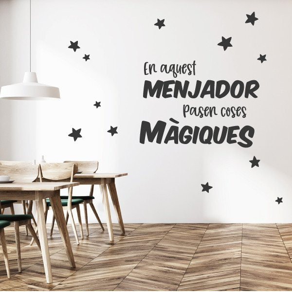 En aquest menjador passen coses màgiques – Vinils per decorar menjadors escolars