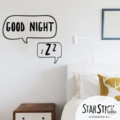 Bonne nuit - Stickers muraux citations et phrases célèbres