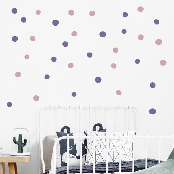 Confettis irréguliers. Couleur au choix - Vinyle décoratif à pois
