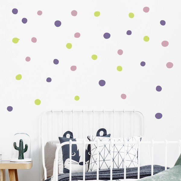 Confettis irréguliers. 3 Couleurs au choix - Sticker décoratif