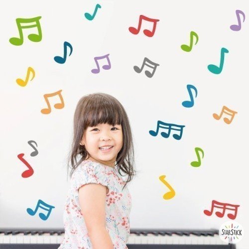Notas musicales - Vinilos infantiles decorativos