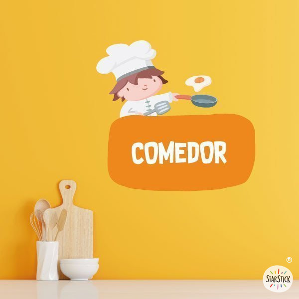 Cartell personalitzable per a escoles - Cuiner