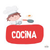 Cartell personalitzable per a escoles - Cuiner