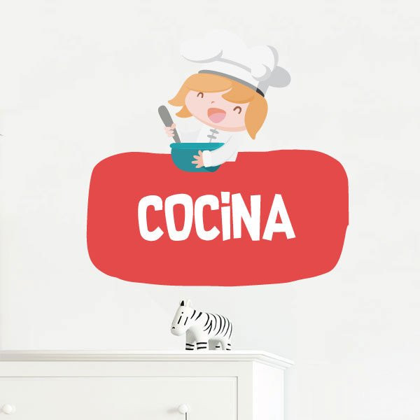 Cuinera - Cartell de senyalització - Adhesiu autoadhesiu