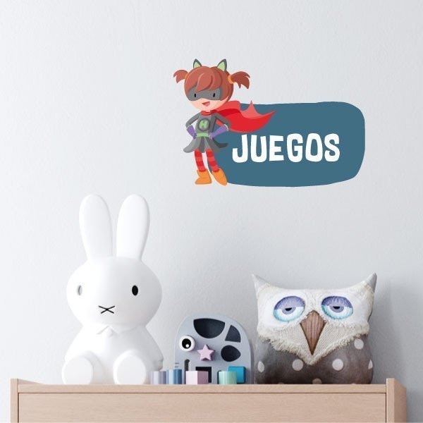 Decoració d'aula - Cartells personalitzables - Superheroïna