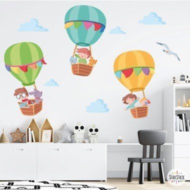 Balloon Adventure - Children's wall stickers for children and babies