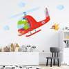 Children's vinyls for children. helicopter with crocodile
