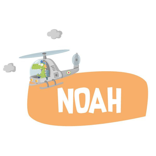 Helicòpter amb cocodril - Vinils per crear espais Únics